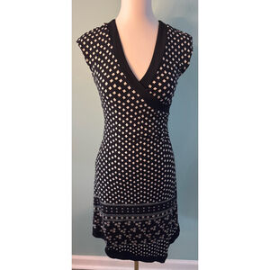 Women's La Belle Dress Size M Black and White
